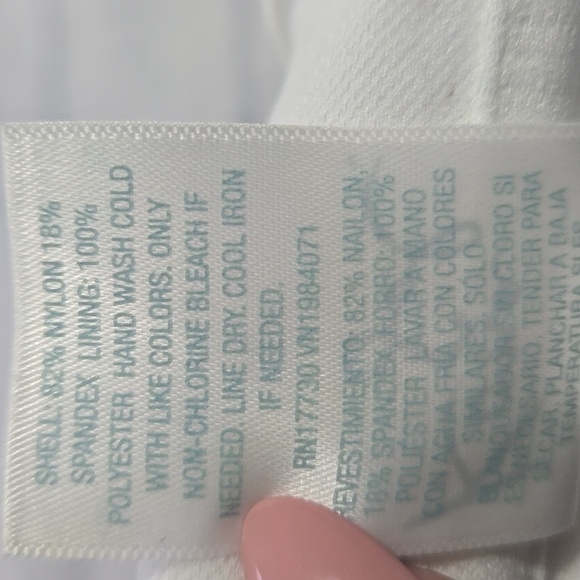 Kona Sol Women's Ditzy Ruffle One Piece Bathing Suit White Floral Print Size L - Picture 11 of 11